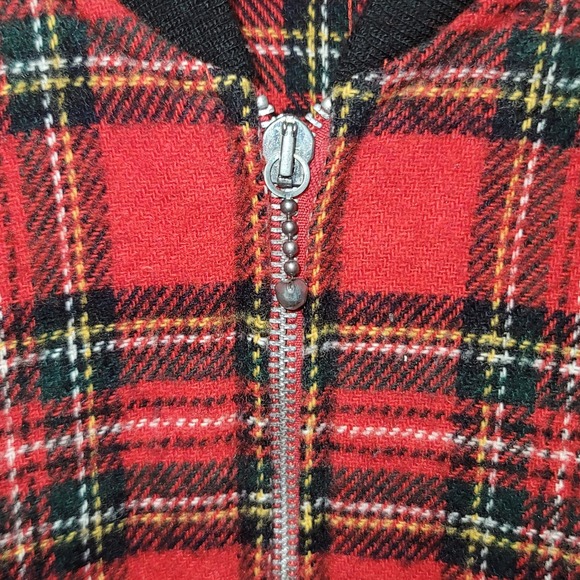 Vintage Karen‎ Kane Womens L Plaid Jacket Wool Blend Fall Winter Boho Hiking Y2K - Picture 7 of 10
